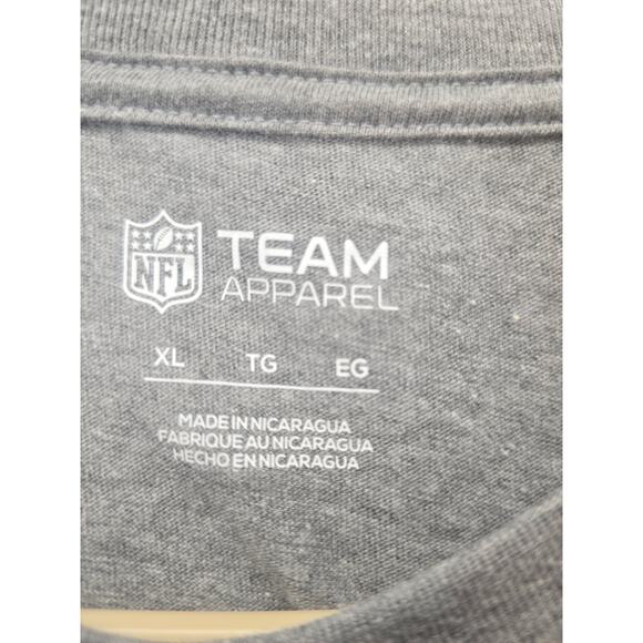 NFL Official New England Patriots Tshirt Mens size XL gray Short Sleeve 6683 - Picture 4 of 7